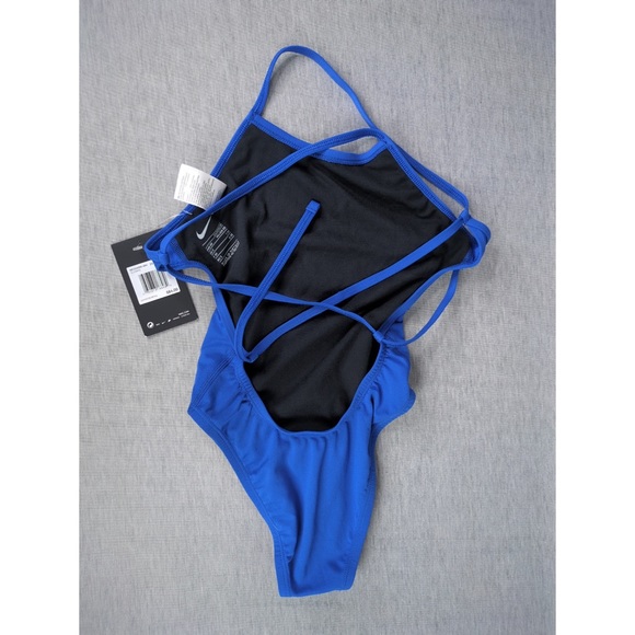 Nike HydraStrong Lace Up Tie Back One Piece Swimsuit - Picture 7 of 14